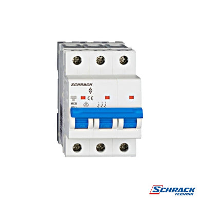 Miniature Circuit Breaker (MCB) Amparo 6kA, C 32A, 3-PolePower & Electrical SuppliesSchrack - Commercial RangeAM617332--