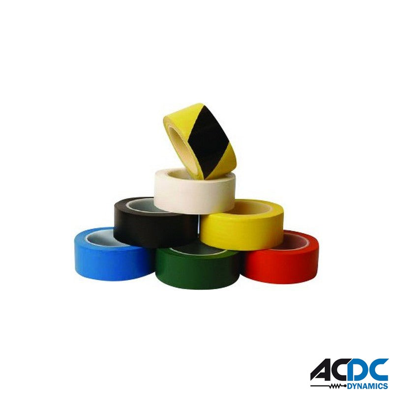 0.15mm x 50mm x 33m Yellow/Black PVC Floor Tape TapePower & Electrical SuppliesAC/DCA-JT-FT-LR-P14-Y/BK-33