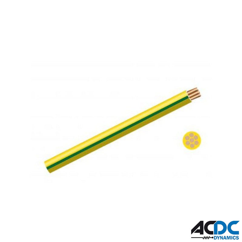 1.0mm Green/Yellow GP Wire /100mPower & Electrical SuppliesAC/DCA-W100 G/Y
