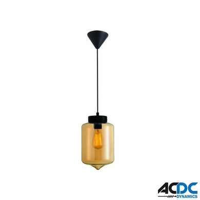 230V 40W E27 Pendant Light Amber GlassPower & Electrical SuppliesAC/DCV29288