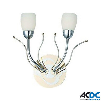 230V Decorative Wall Lamp Fitting 2x40W G9 IncludedPower & Electrical SuppliesAC/DCA-MW09029-2CR