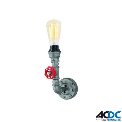 230VAC 60W E27 Industrial Style Wall Light GR/BKPower & Electrical SuppliesAC/DCA-MBM-2568-1