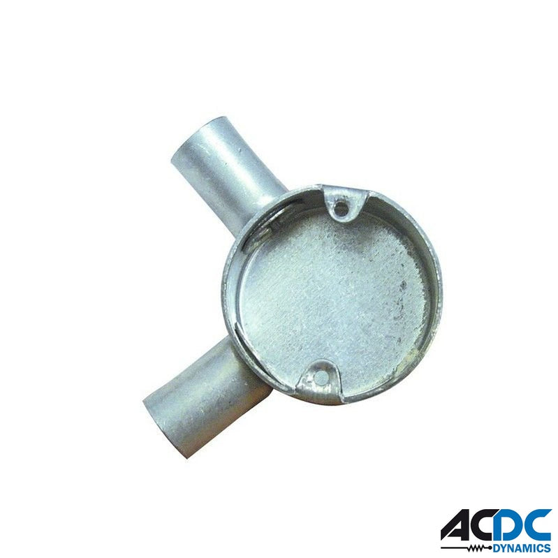 25mm Angle Conduit Box GalvanisedSteel Conduit Fittings &AccessoriesAC/DC DynamicsA-M183-25