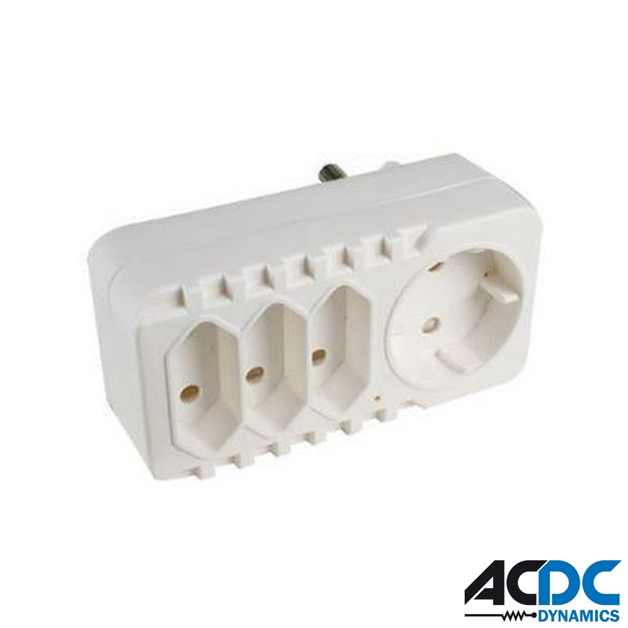 3XEURO & 1XSCHUKO Adaptor C/W 16 SA PlugPower & Electrical SuppliesAC/DCA-AR-38