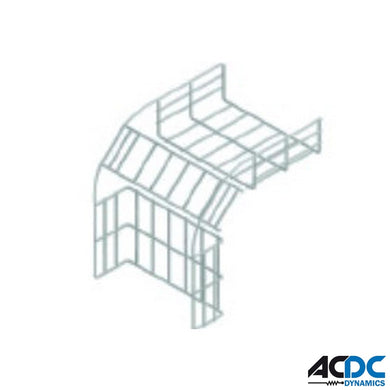 4mm Wire Mesh Down Curve Outside 50mm(H) 100mm(W) SDGalvanized Steel Wire Mesh TrayAC/DC DynamicsA-ATK-DB10-14