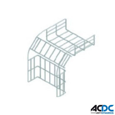 4mm Wire Mesh Down Curve Outside 50mm(H) 150mm(W) SDGalvanized Steel Wire Mesh TrayAC/DC DynamicsA-ATK-DB15-14