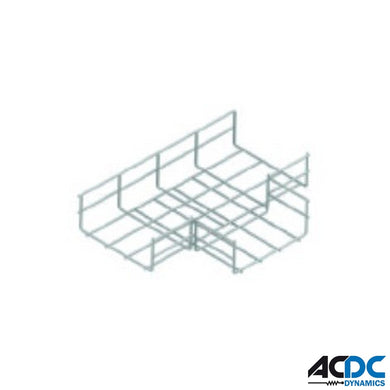 4mm Wire Mesh Horizontal T Junction 100mm(W),50mm(H) SDGalvanized Steel Wire Mesh TrayAC/DC DynamicsA-ATK-T10-14
