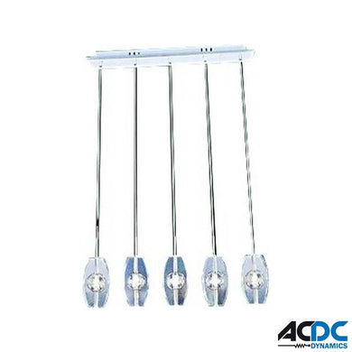 5 pcs Crystal Chandeliers 4560x80mm Lamp G4Power & Electrical SuppliesAC/DCY643/5A