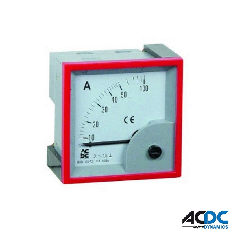 AmMeter Red BezilPower & Electrical SuppliesAC/DC