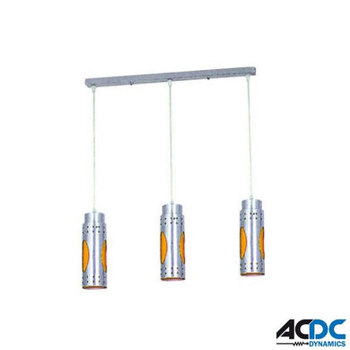 Bar Cord 3 Tier Pendant Light Fitting - Orange Inner CoatingPower & Electrical SuppliesAC/DCFY-MD-3003-3A-O