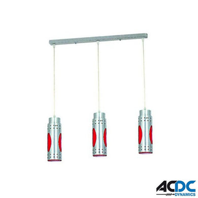 Bar Cord 3 Tier Pendant Light Fitting - Red 1000mmx500mmPower & Electrical SuppliesAC/DCFY-MD-3003-3A-R