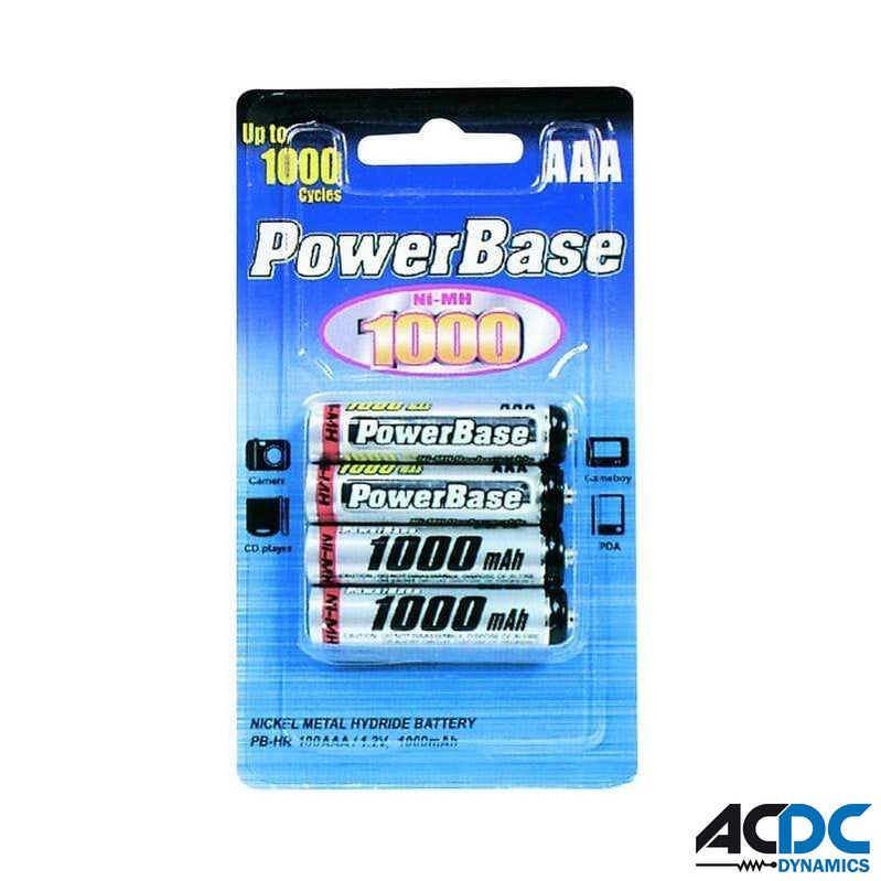 Battery AAA (Pack of 4) - RechargablePower & Electrical SuppliesAC/DC
