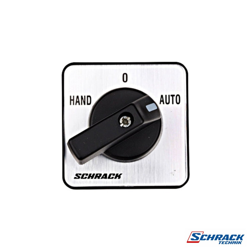 Change Over Switch, 4 hole Mounting, 1P, 20A, Hand-0-AutoPower & Electrical SuppliesSchrack - Industrial Range