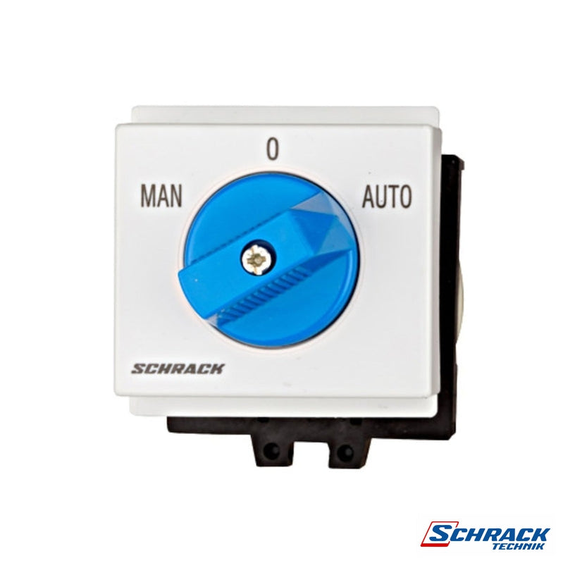 Change Over Switch, Din-rail Mounting, 1P, 20A, Man-0-AutoPower & Electrical SuppliesSchrack - Industrial Range