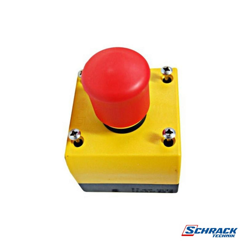 Compl. Enclosure, `Emergency Off´ Mushroom Button, 1NO+1NCPower & Electrical SuppliesSchrack - Industrial Range