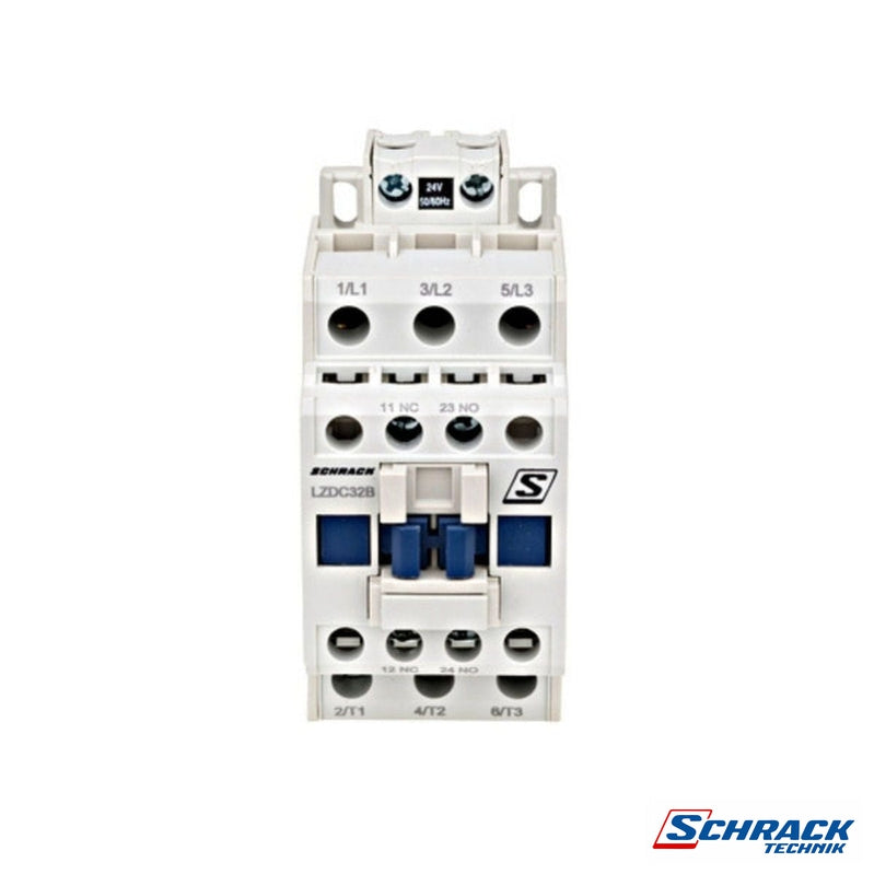 Contactor 3-Pole, Cubico Classic, 11kW, 25A, 1NO+1NC, 230VACPower & Electrical SuppliesSchrack - Commercial RangeLZDC25B3--