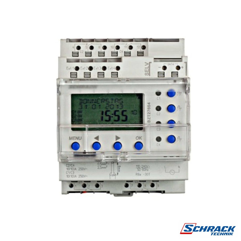 Digital 4 Channel Astro- and Year Time Switch 4MWPower & Electrical SuppliesSchrack