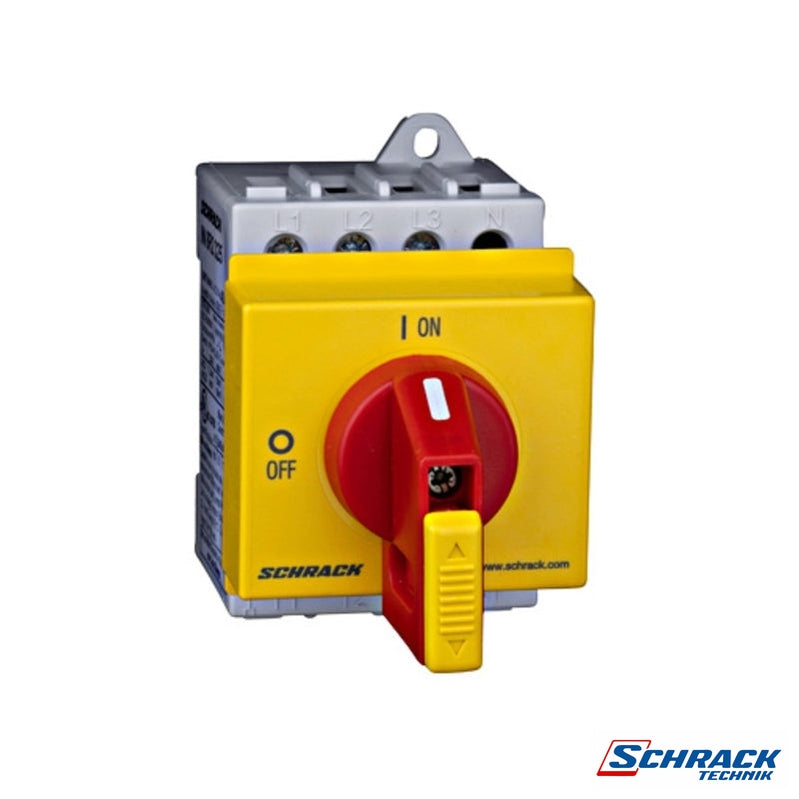 Emerg.-Stop Main Switch 3P, Modular, 40A, 16kWPower & Electrical SuppliesSchrack - Industrial Range