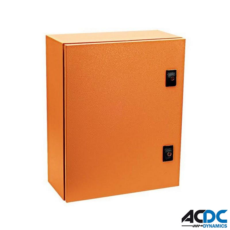 Enclosure MSteel 400x300x200 IP65 OrangePower & Electrical SuppliesAC/DC