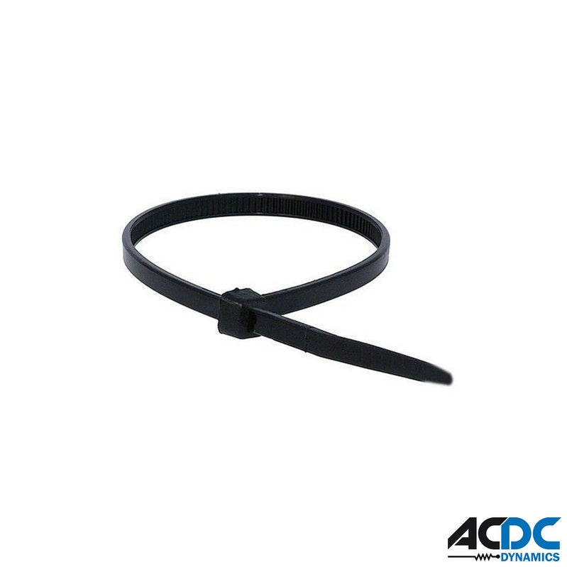 Insulok Polyprop. Cable Ties 148L X 3.5W Black /100Power & Electrical SuppliesAC/DCA-T30RBKP