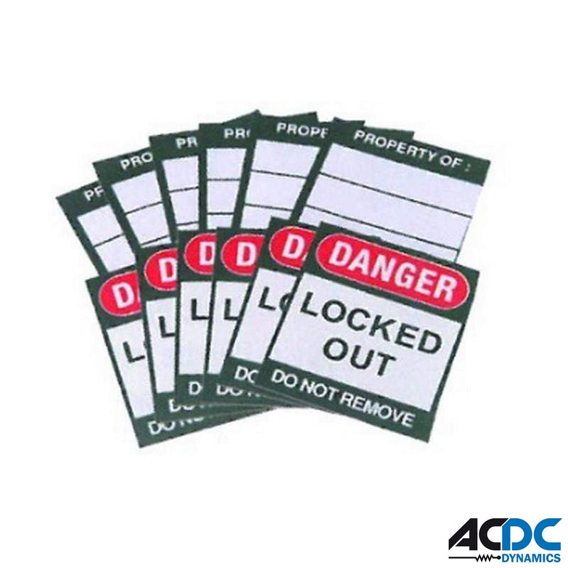 LABELS: DANGER LOCKED OUT /6Power & Electrical SuppliesAC/DC
