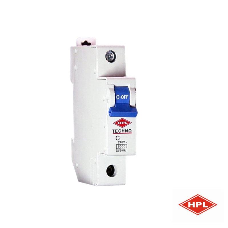 Miniature Circuit Breaker (HPL) 1 Pole 6KA Type C 25APower & Electrical SuppliesHPL