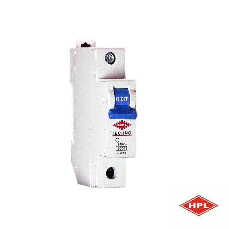 Miniature Circuit Breaker (HPL) 1 Pole 6KA Type C 50APower & Electrical SuppliesHPL