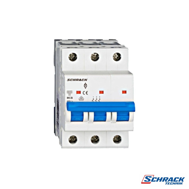 Miniature Circuit Breaker (MCB) Amparo 6kA, C 16A, 3-PolePower & Electrical SuppliesSchrack - Commercial RangeAM617316--