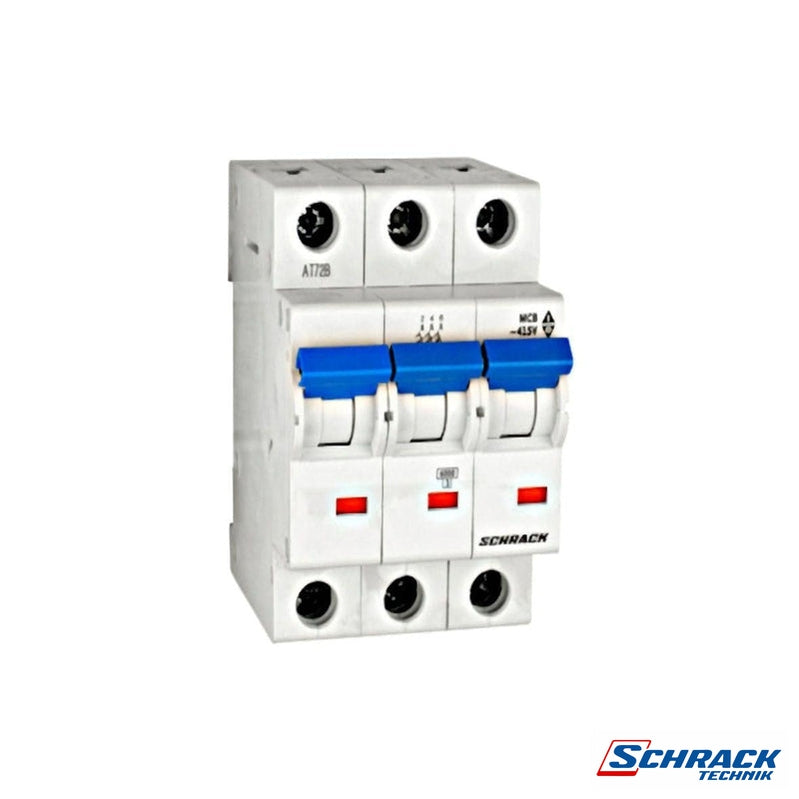 Miniature Circuit Breaker (MCB) C, 10A, 3-Pole, 40° C, 10kAPower & Electrical SuppliesSchrack - Industrial RangeBM017310ME