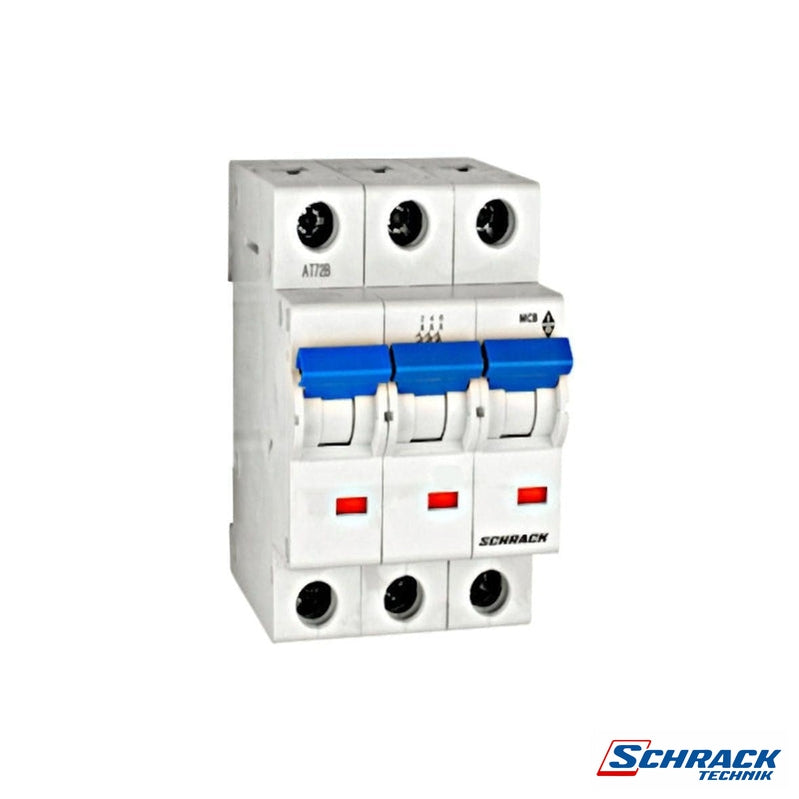 Miniature Circuit Breaker (MCB) C, 10A, 3-Pole, 40° C, 6KAPower & Electrical SuppliesSchrack - Industrial RangeBM617310ME