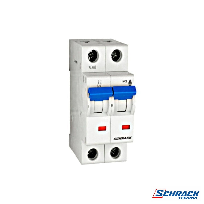Miniature Circuit Breaker (MCB) C, 16A, 2-Pole, 40° C, 6KAPower & Electrical SuppliesSchrack - Industrial RangeBM617216ME
