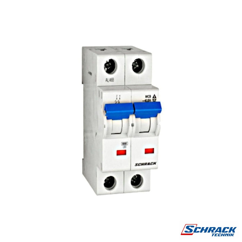 Miniature Circuit Breaker (MCB) C4/2, 10kAPower & Electrical SuppliesSchrack - Industrial RangeBM017204--