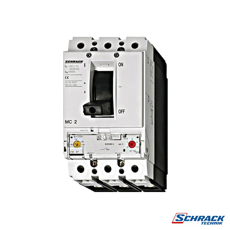 Moulded Case Circuit Breaker Type A, 3-Pole, 25kA, 160A (Size 2)Power & Electrical SuppliesSchrack - Industrial RangeMC216131--