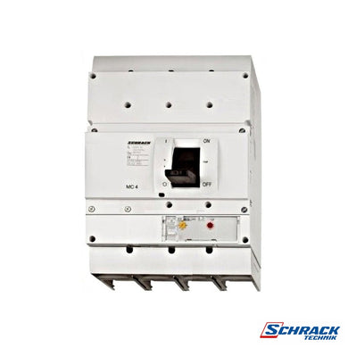Moulded Case Circuit Breaker Type VE, 4-Pole, 85kA, 800APower & Electrical SuppliesSchrack - Industrial RangeMC480343--