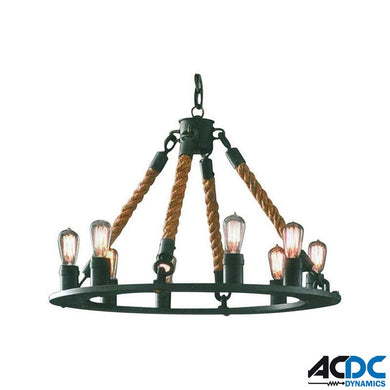 Ø600mm Hemp Rope Pendant Light,8 x E27Power & Electrical SuppliesAC/DCA-MAX-962
