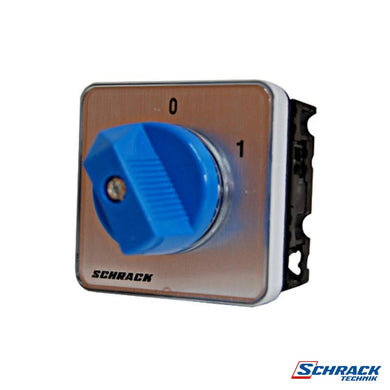 On-Off Switch, 2 Pole, 20A, for Panel Mounting, 0-1Power & Electrical SuppliesSchrack - Industrial Range