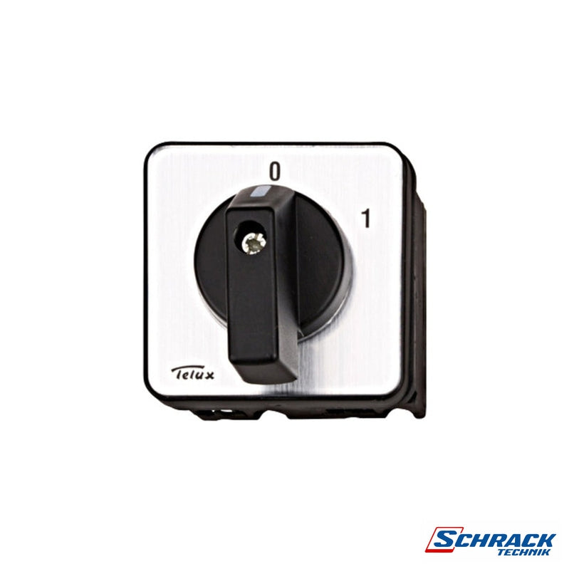 On-Off Switch, 4 hole Mounting, 1 Pole, 20A, 0-1Power & Electrical SuppliesSchrack - Industrial Range