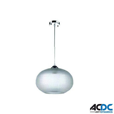 PMMA Pend Light Fitting Clear Prismatic ,E27-Ø325 X 215H,1MPower & Electrical SuppliesAC/DCCDP-002B