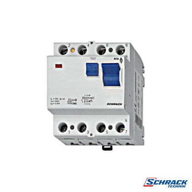 Residual Current Circuit Breaker 100A, 4-Pole, 30mA, type ACPower & Electrical SuppliesSchrack - Industrial RangeBC000103--