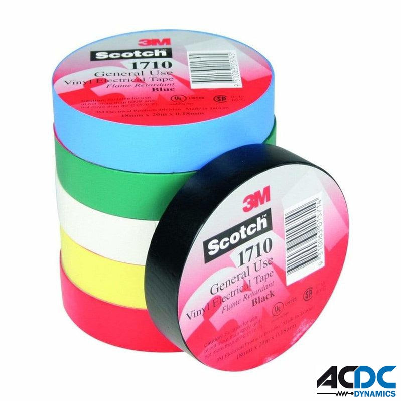 Scotch General PVC Elec Tape - YellowPower & Electrical SuppliesAC/DC