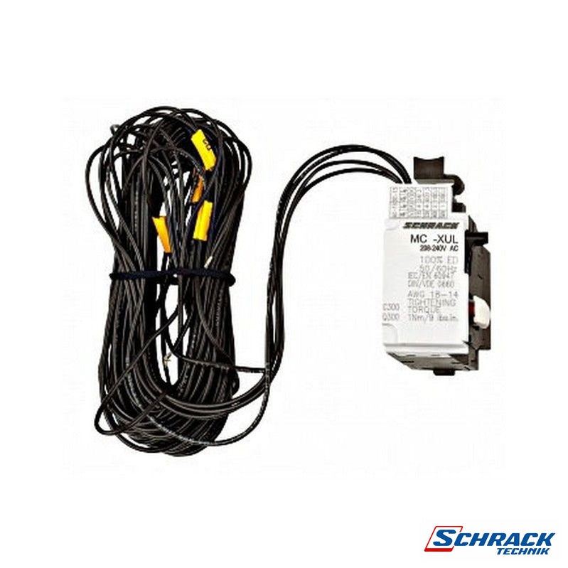 Shunt trip 230VAC/DC + 1 Auxiliary Contact +3m cabel for MC1Power & Electrical SuppliesSchrack - Industrial RangeMC199800--