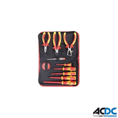 VDE 1000V 10 Piece Tool Set + Carry BagPower & Electrical SuppliesAC/DCA-V10-010