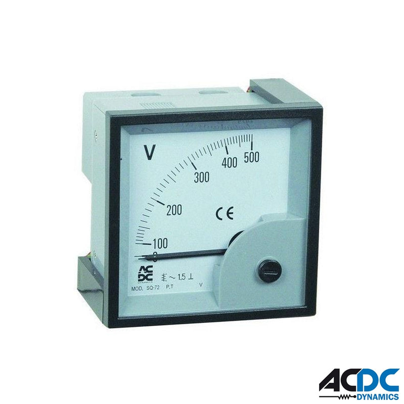 VoltMeter 0-500V DCPower & Electrical SuppliesAC/DC