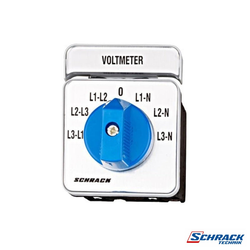 Voltmeter-Selector Switch 3 x L-L / 3 x L-N, Panel MountingPower & Electrical SuppliesSchrack - Industrial Range